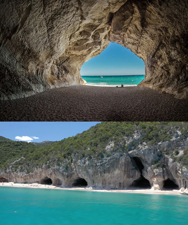 Jeskyně Cala Luna Sardinie