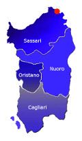 Medvědí skála Capo d´Orso - bod na mapě